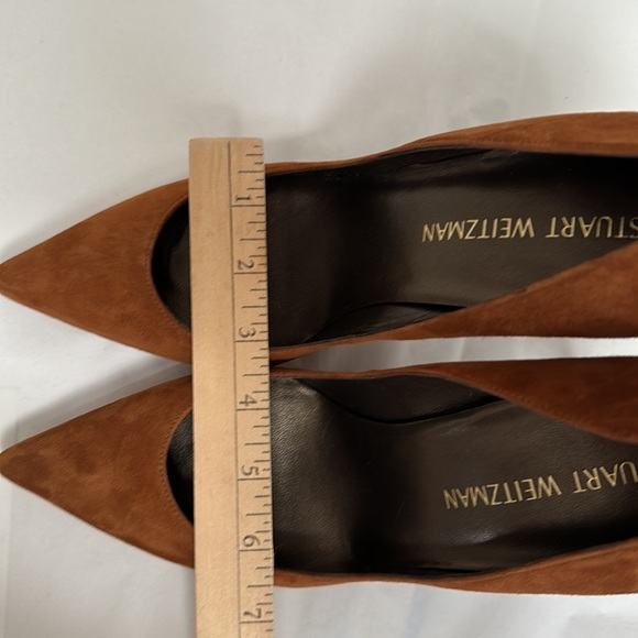 Stuart Weitzman Suede Heels NWOT - Picture 7 of 7